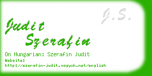 judit szerafin business card